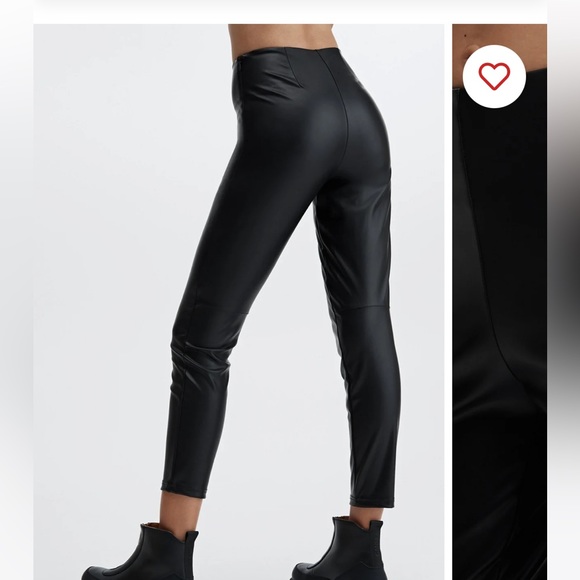 Fabletics Vegan Leather High Waisted Pants - Picture 1 of 8